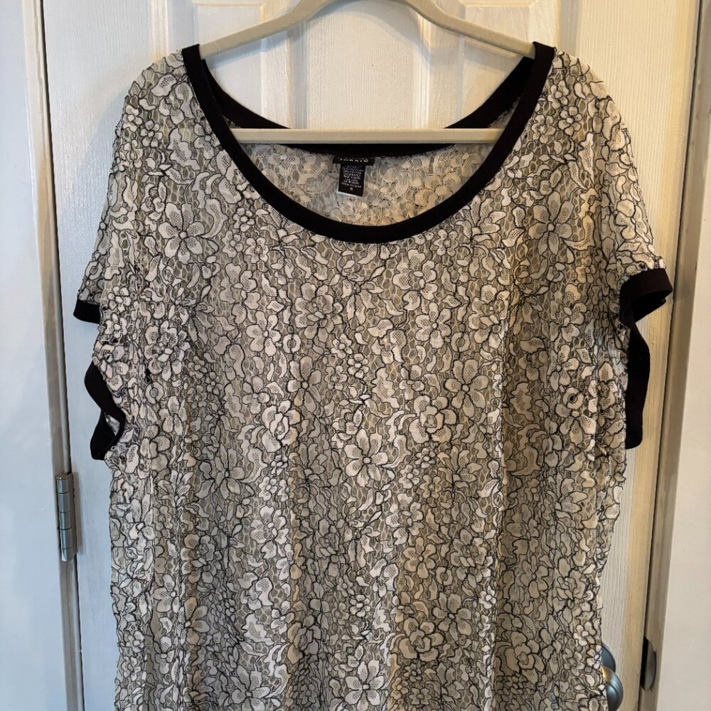 Torrid Lace Short Sleeve Shirt